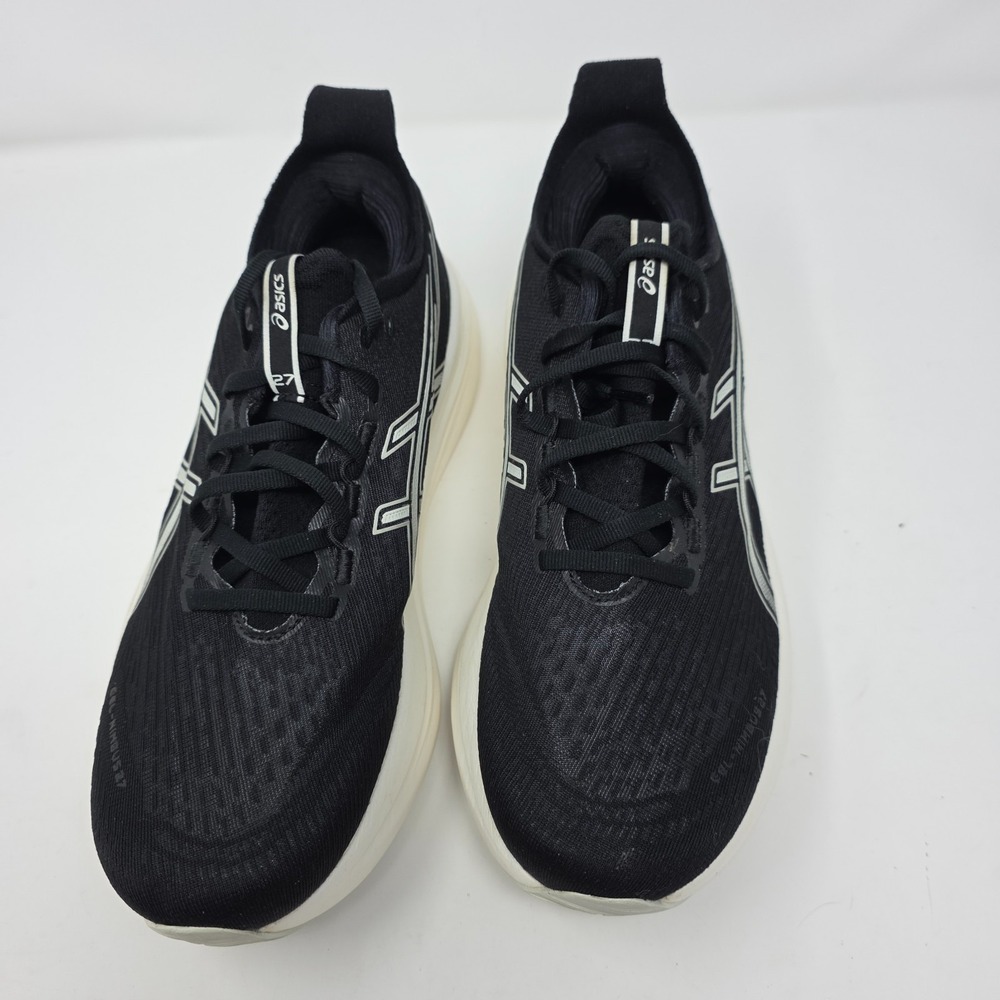 Asics Gel-Nimbus 27 Sneaker Running Shoes Mens 9 Black 1011B958 Lace Up Low Top - Picture 3 of 12